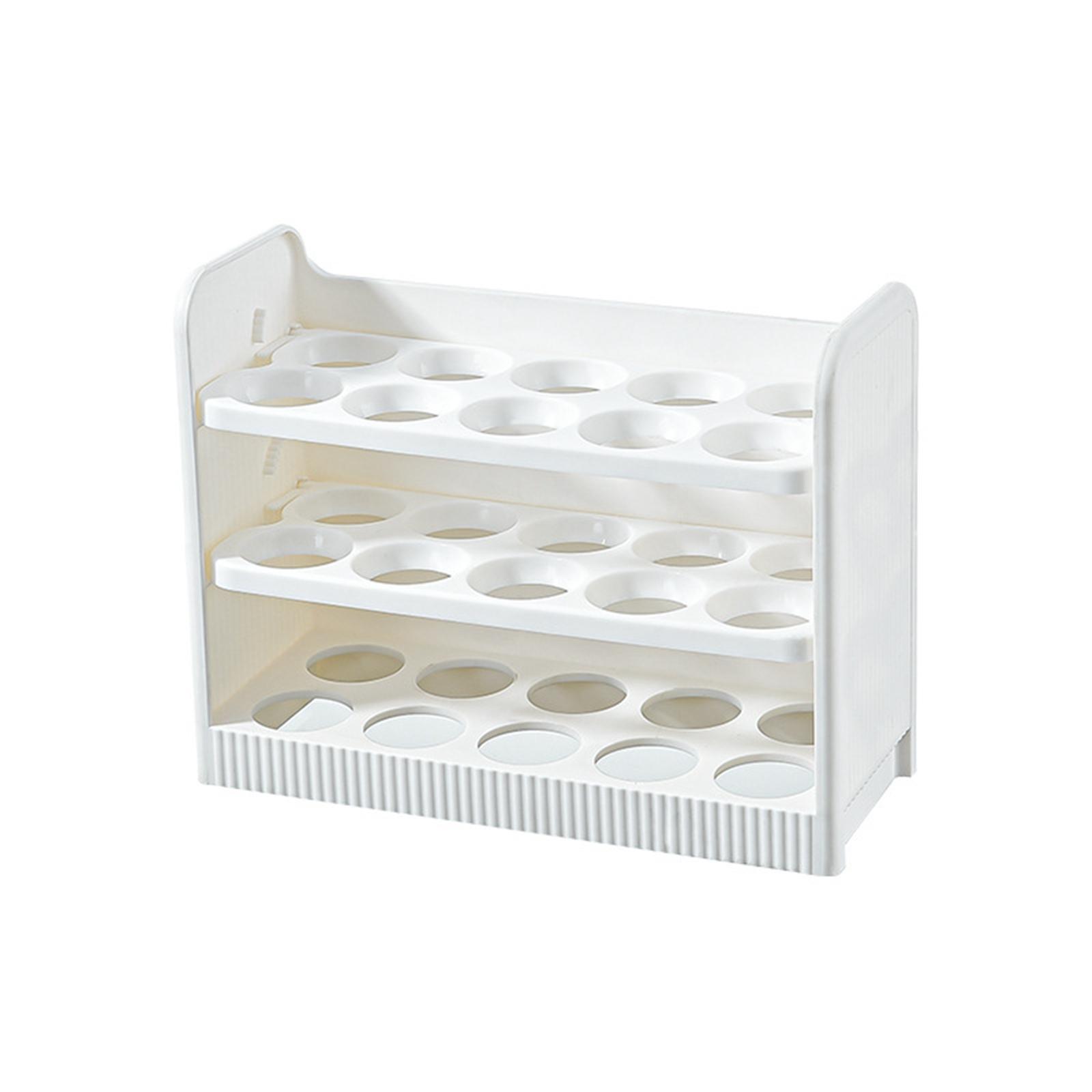 30 Grid Egg Container Fridge Eggs Organizers for Cabinet Shelf Countertop