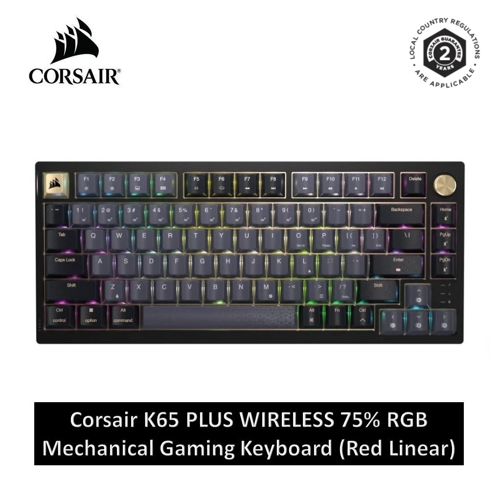 Bàn phím Corsair K65 Plus Wireless - 75% RGB Mechanical Keyboard_Mới, hàng chính hãng