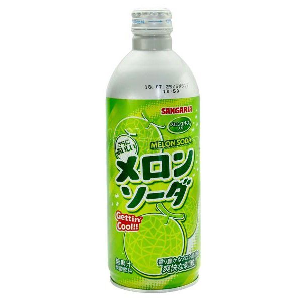 Combo 6 chai Nước Soda Sangaria Melon 500gr (Vị Dưa lưới)