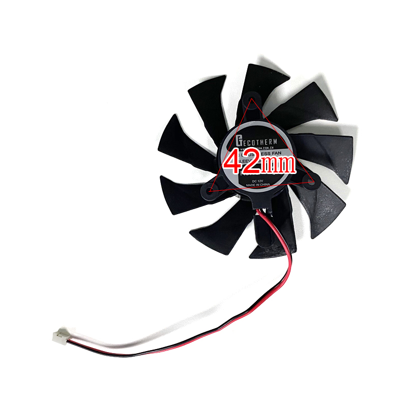 Quạt tản nhiệt 85MM 2PIN GA91B2U GTX 1050 PA Thay thế Quạt tản nhiệt cho Quạt card đồ họa ZOTAC GeForce GTX 1050Ti 4GB PB Thunder