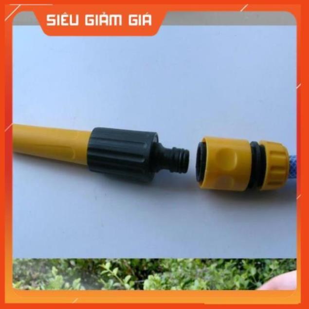 Bộ dây vòi xịt nước rửa xe, tưới cây . tăng áp 3 lần, loại 7m, 10m 206622-5 cút sập, + tặng đai