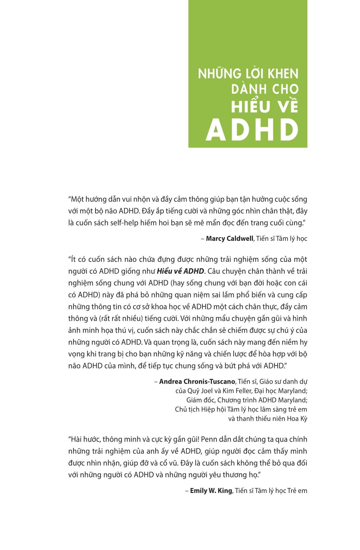 Sách - Hiểu Về ADHD - Vượt Qua Thách Thức Và Phát Triển Cùng Rối Loạn Tăng Động Giảm Chú Ý