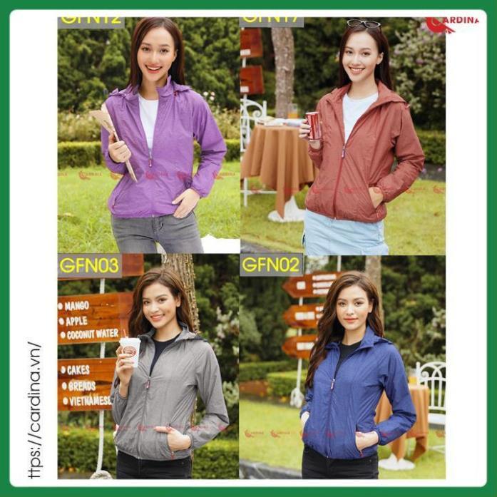 Áo Gió Nữ 2 Lớp Lót Lưới cao cấp Cản Gió Chống Nước - Kèm Túi Đựng Siêu Gọn Nhẹ