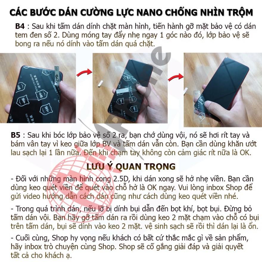 Dán chống nhìn trộm dành cho iPhone 11, 11 Pro, 11 Pro Max - Dán cường lực dẻo nano 9H+