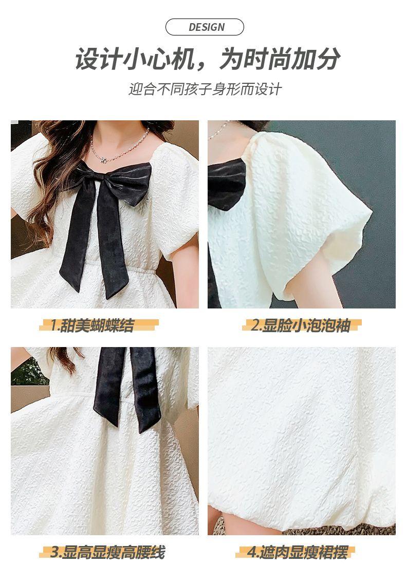 DONGSHOP HOT Cô gái ăn mặc mùa hè 2023 trẻ em mùa hè tây thời trang trẻ em váy công chúa cô gái trung bình lớn bé váy