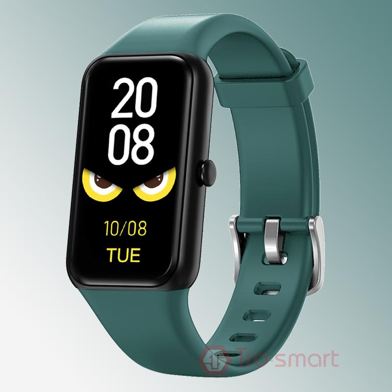 Full Touch Band SMART Fitness Bracelet Men Women Thể thao băng thông minh huyết áp oxy theo dõi nhịp tim thông minh Đồng hồ thông minh màu không thấm nước: Đen
