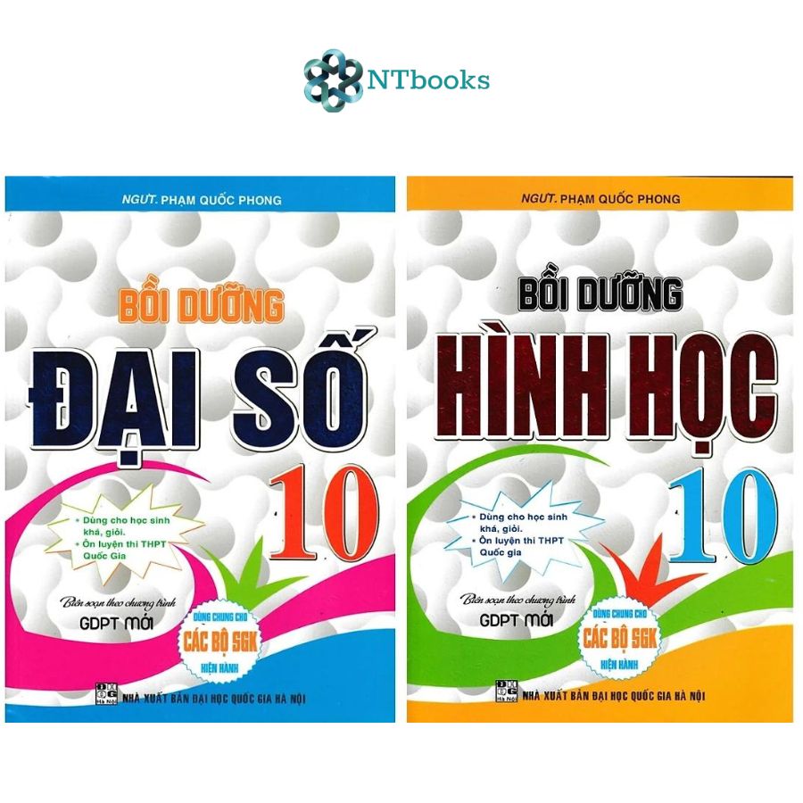 Combo Sách Bồi Dưỡng Đại Số + Hình Học 10