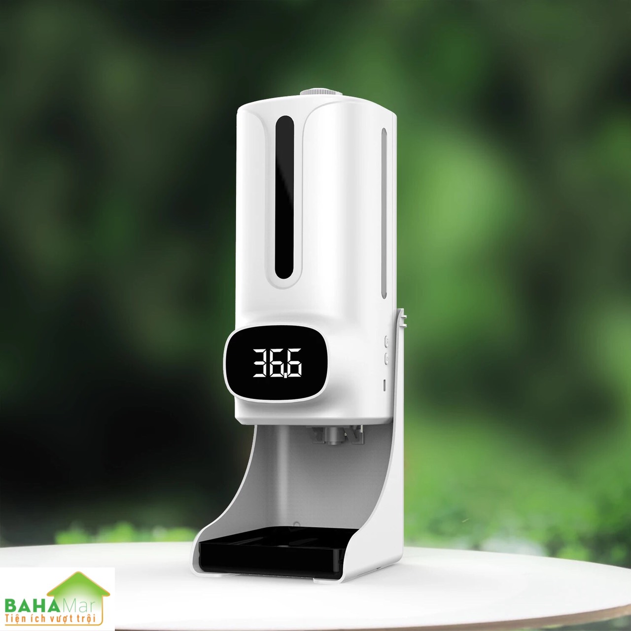 MÁY TÍCH HỢP 2 TRONG 1 ĐO NHIỆT ĐỘ VÀ PHUN CẢM ỨNG RỬA TAY KHỬ TRÙNG TỰ ĐỘNG K9Pro Plus "BAHAMAR" Tự động đo nhiệt độ và phun nước rửa tay diệt khuẩn hiệu quả tránh lây nhiễm chéo