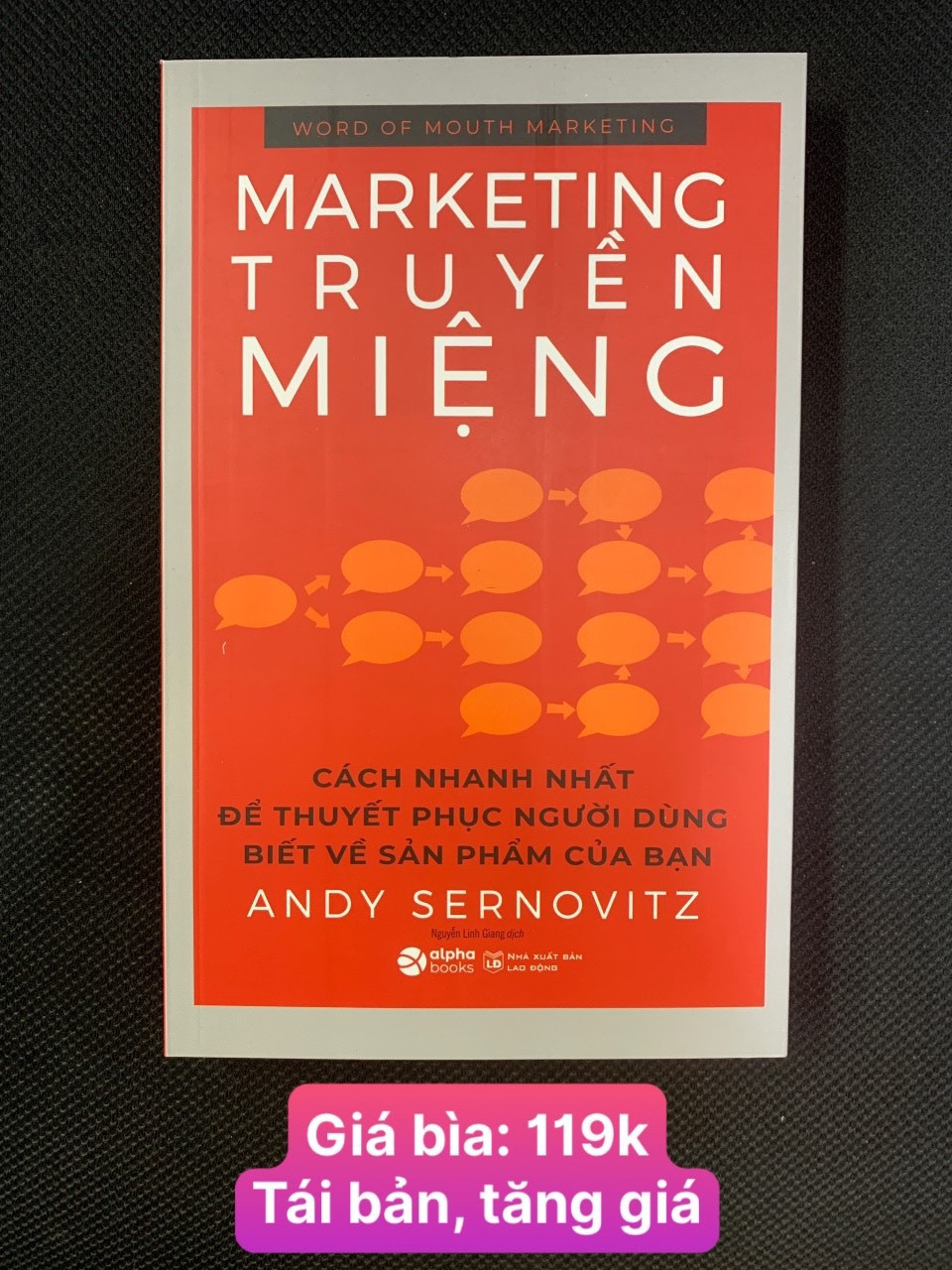 Marketing Truyền Miệng - Andy Sernovitz - Nguyễn Linh Giang dịch - Tái bản -