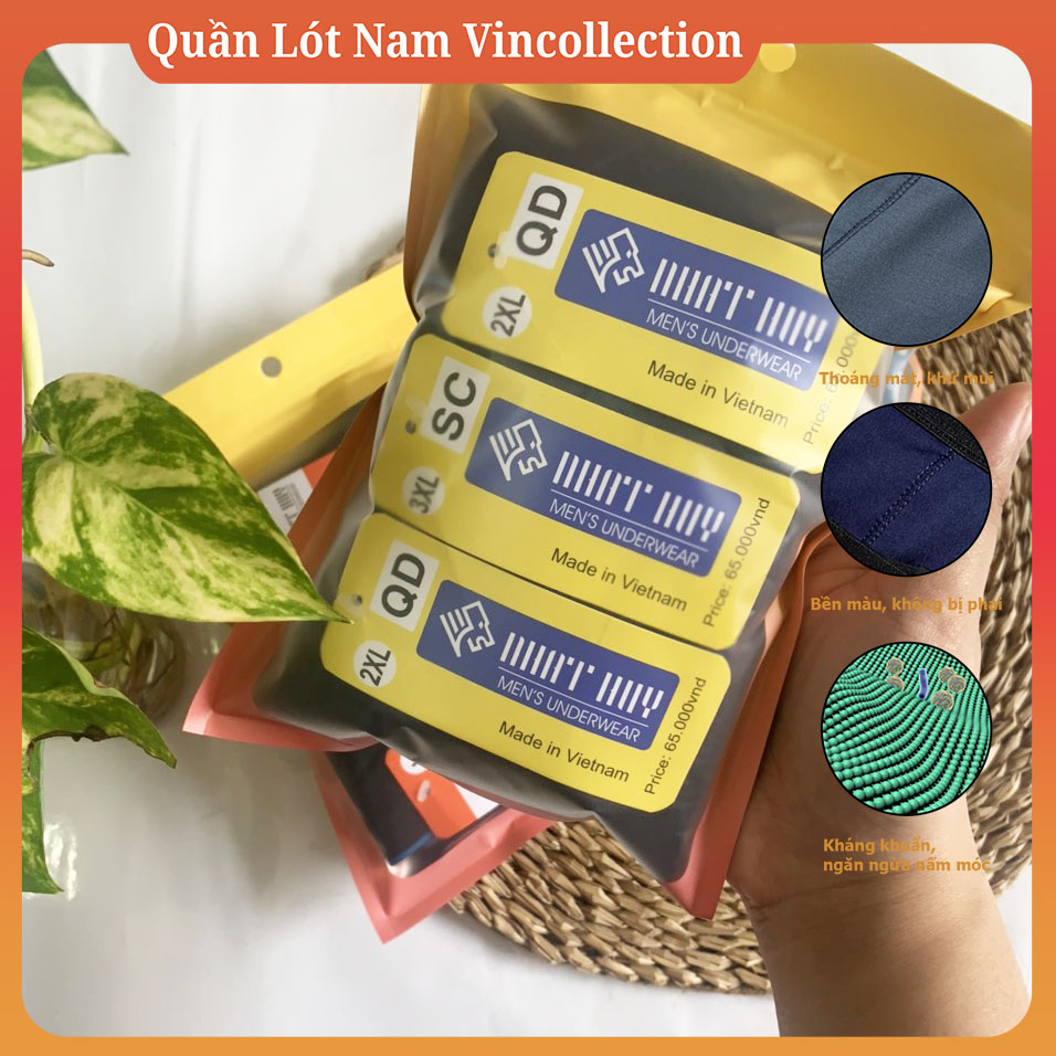 |Combo 7| Quần Lót Nam Đùi Nhật Huy Vải Thông Hơi Kim Lạnh Cao Cấp Sịp Đùi Nam Quần ship nam đẹp đùi combo thun lạnh sexy cao cấp nhỏ - Quần Lót Nam Vincollection