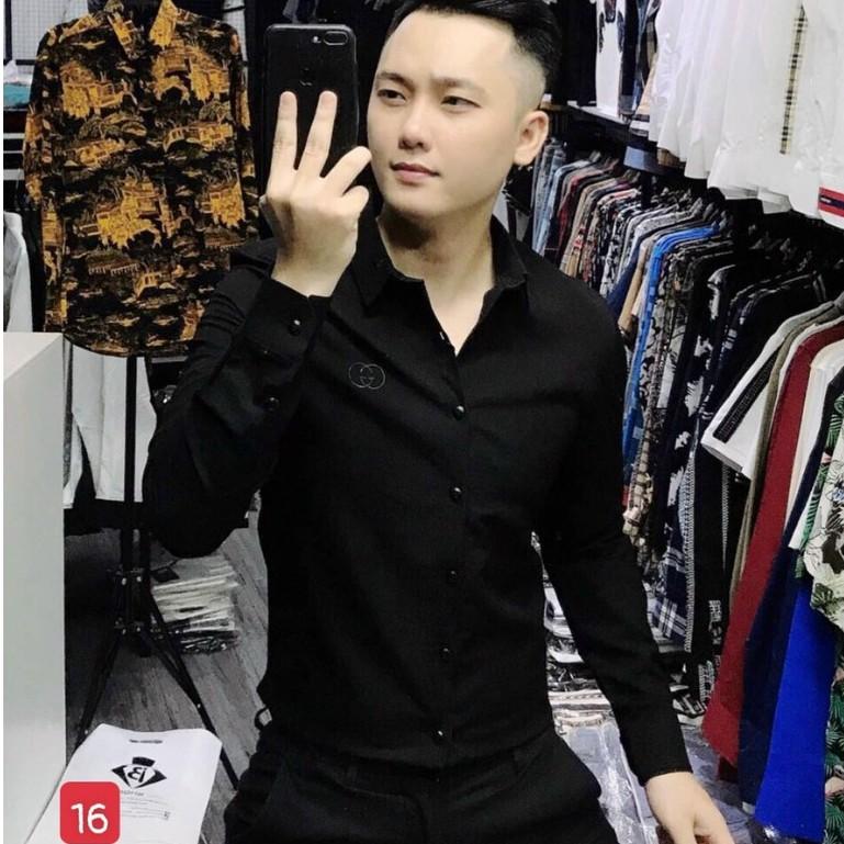 Áo sơ mi nam dài tay chất đũi không nhăn dáng ôm body nhiều mẫu TINA m16