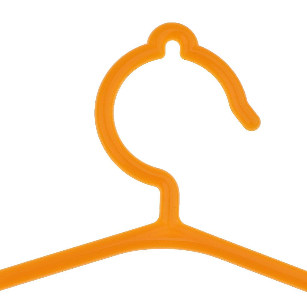 Plastic Coat Clothes Garment Trousers Hangers for Kids Baby Yellow
