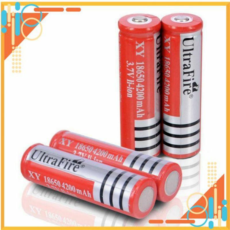 PIN SẠCMIỄN PHÍ GIAO HÀNGPIN SẠC 18650 ULTRAFIRE ĐỎ PIN 3V7 LI-ION DÙNG CHO ĐÈN SẠC ĐÈN ĐỘI ĐẦU QUẠT MINI