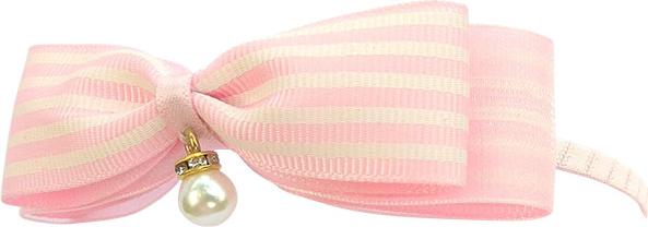 Cài Tóc Kẻ Sọc 2 Lớp Phối Voan Sam Handmade B001