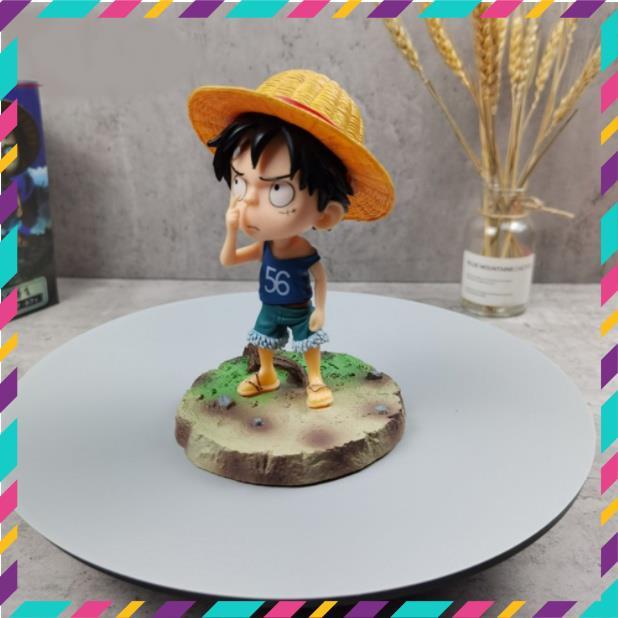 Mô hình One Piece Luffy Mũ Rơm Hồi Nhỏ, Hàng Cao Cấp,Cao 14cm - Tượng Figure Monkey D.Luffy Vua Hải Tặc