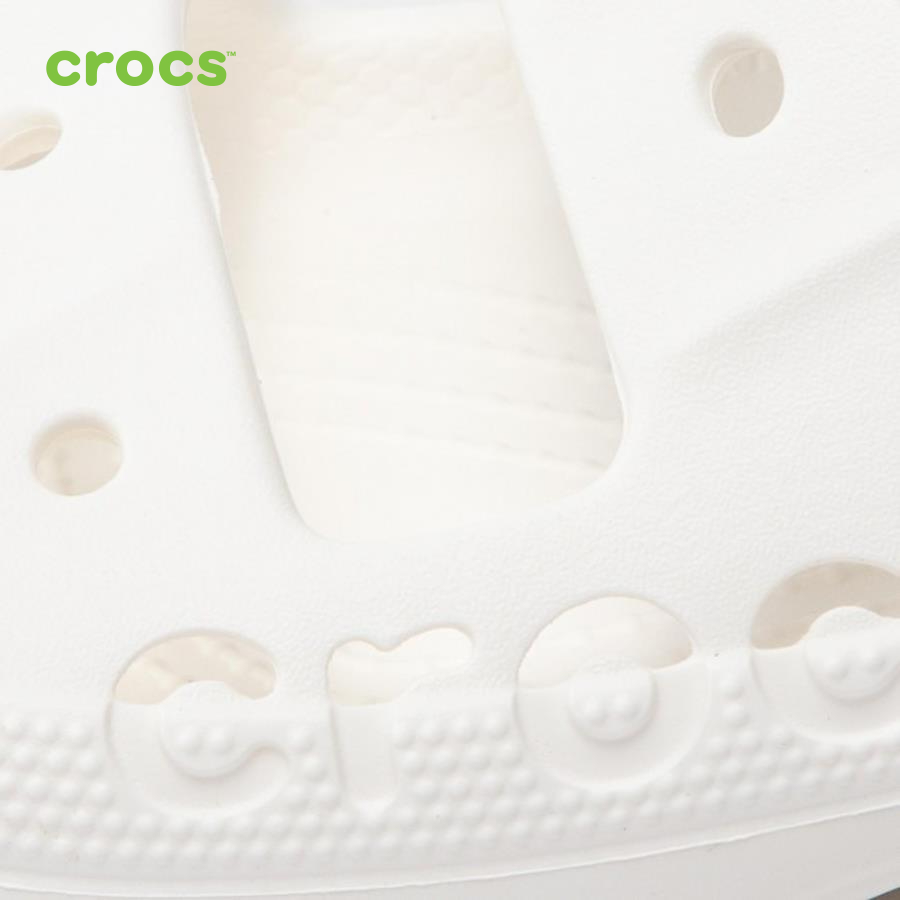 Dép nhựa nam Crocs Baya Sandal U White - 207627-100