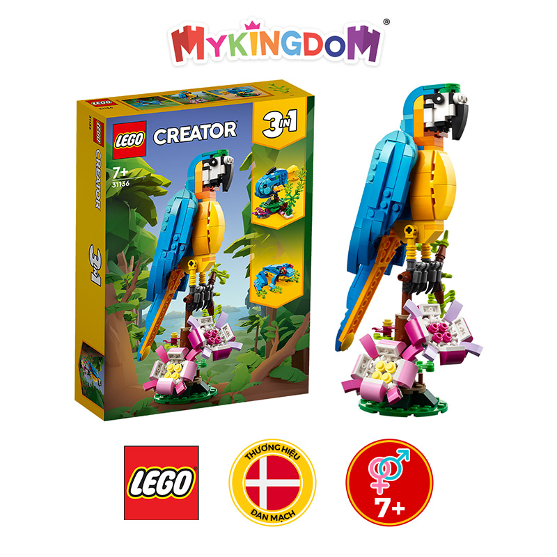 Đồ Chơi Lắp Ráp LEGO Vẹt Đuôi Dài Nam Mỹ 31136