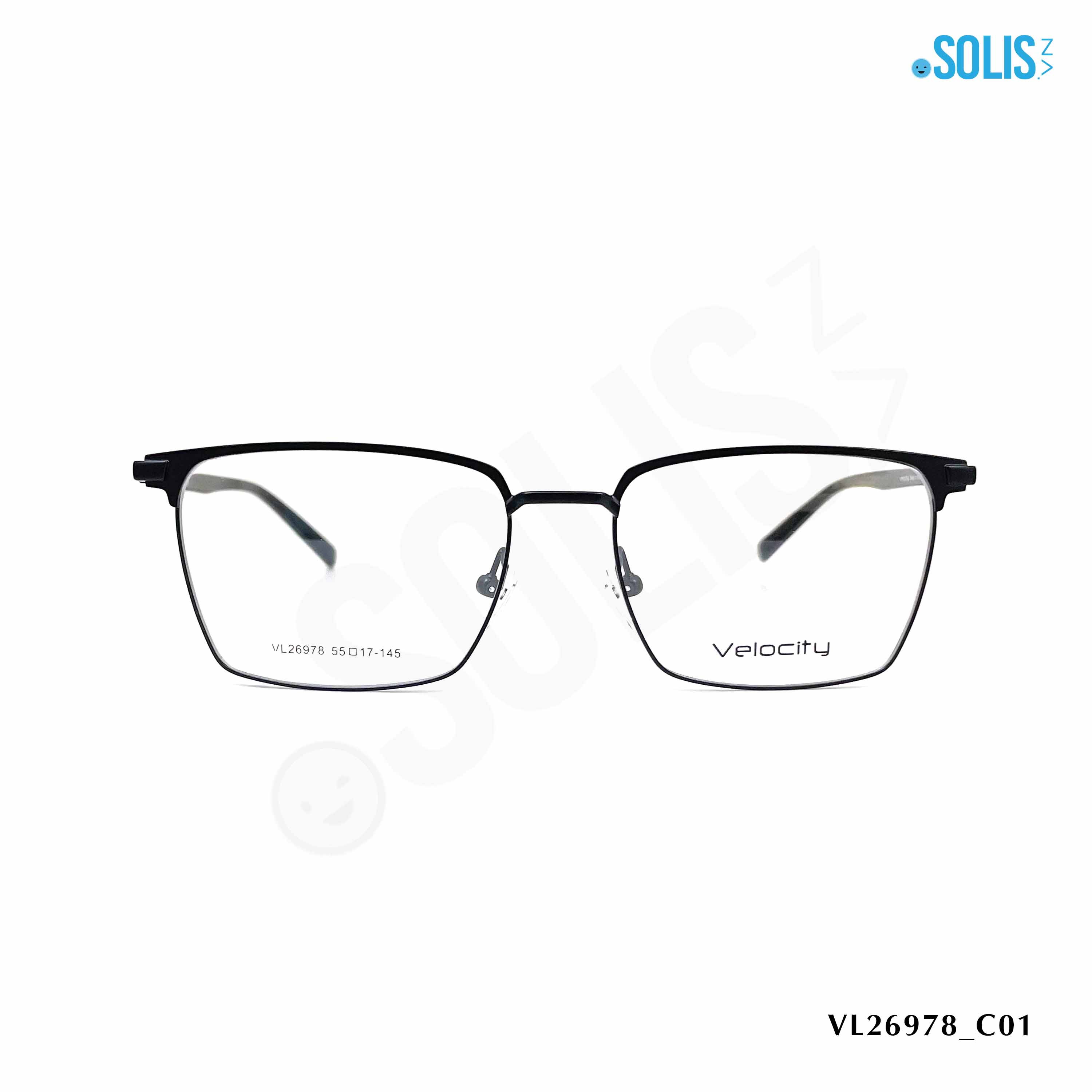 GỌNG KÍNH KIM LOẠI HIỆU VELOCITY VL23508/ VL26978 KÍCH THƯỚC 55-17-145