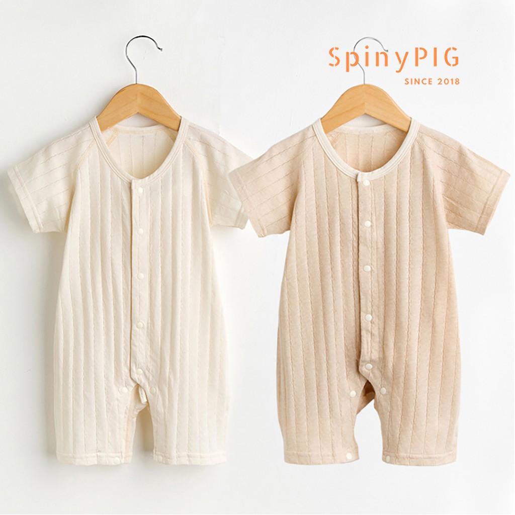 Quần áo sơ sinh 0-2 tuổi 100% Cotton hữu cơ tự nhiên không chất tẩy nhuộm an toàn cho bé dành cho mùa hè