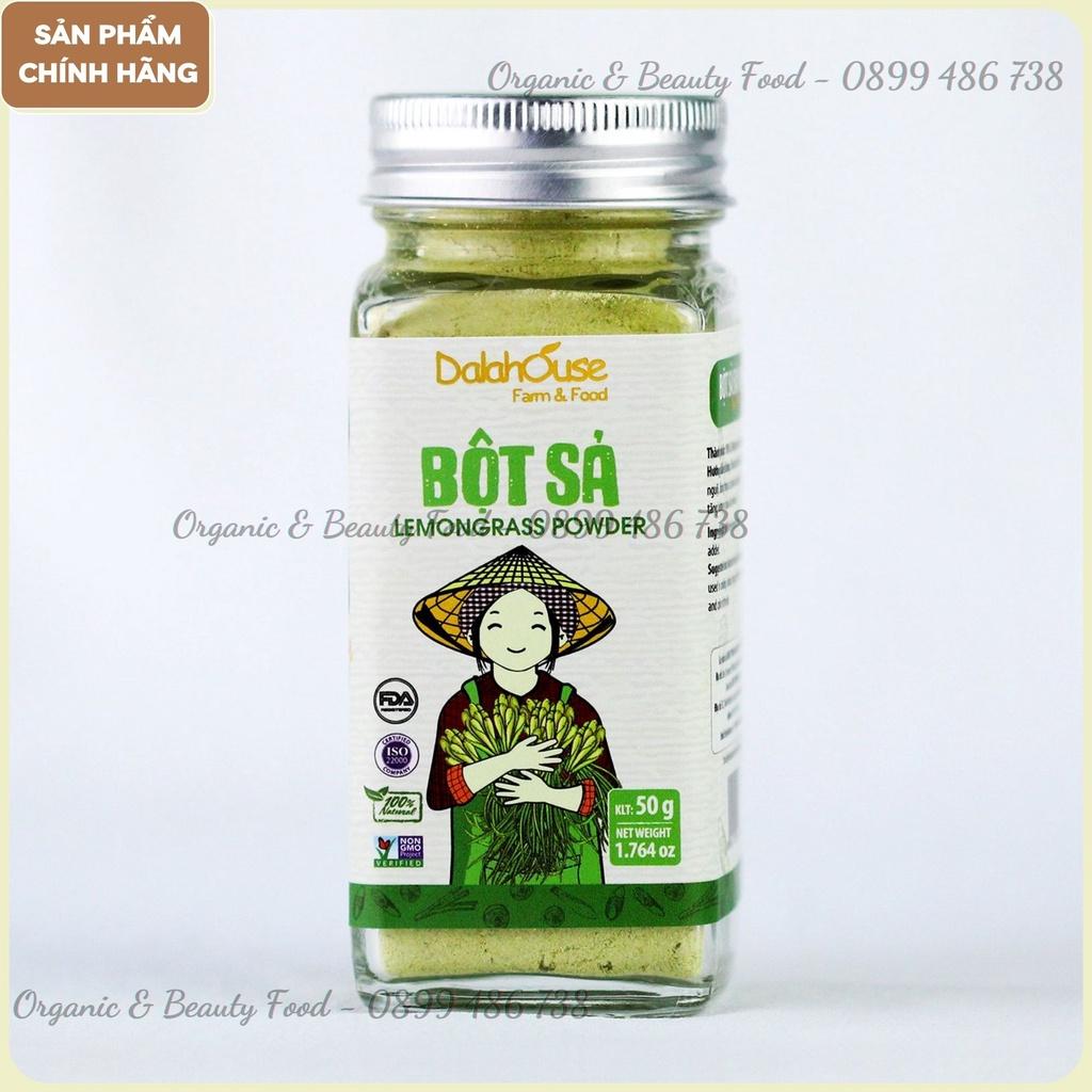 Bột Sả Nguyên Chất Organic Sấy Lạnh Dalahouse 50g - Nguyên mùi - Nguyên vị - Tiện lợi.