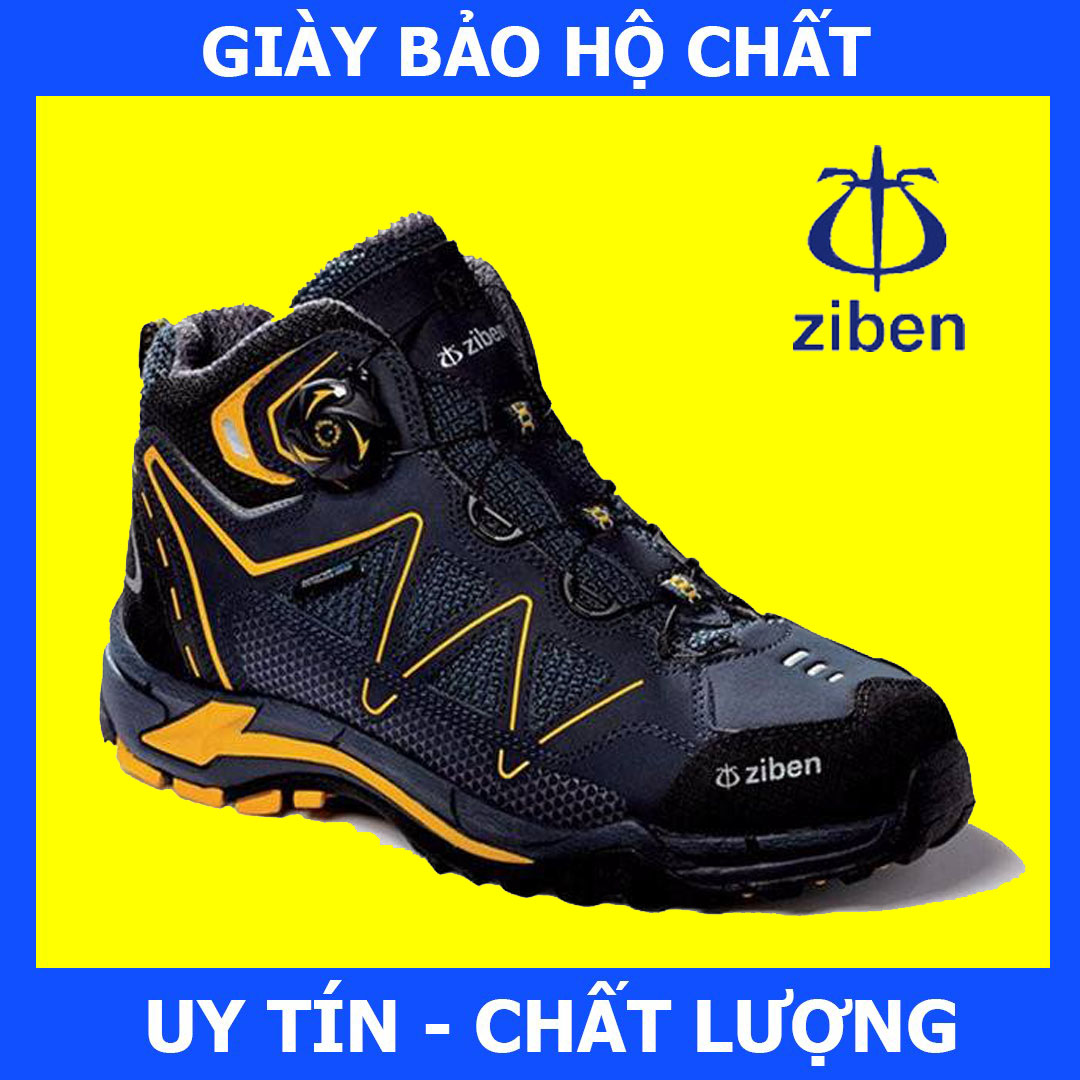 Giày Bảo Hộ Hàn Quốc Ziben 166 Đế Chống Đâm Xuyên, Chống Va Đập Mạnh, Chống Trơn Trượt