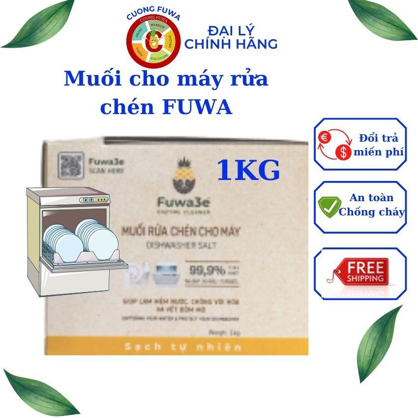 Muối rửa bát cho máy rửa chén bát Fuwa3e làm mềm nước 1kg,Chống Canxi đóng cặn trong máy,Cuong fuwa shop