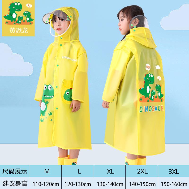 Phong cách mới nhất của áo mưa trẻ em có vành mũ lớn cặp đi học cho bé trai và bé gái áo mưa đi bộ đường dài ngoài trời cho học sinh áo mưa đi học