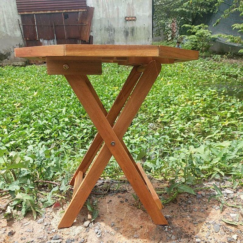 (60x45cm)Bàn Gỗ Cafe loại 1(xếp gọn)