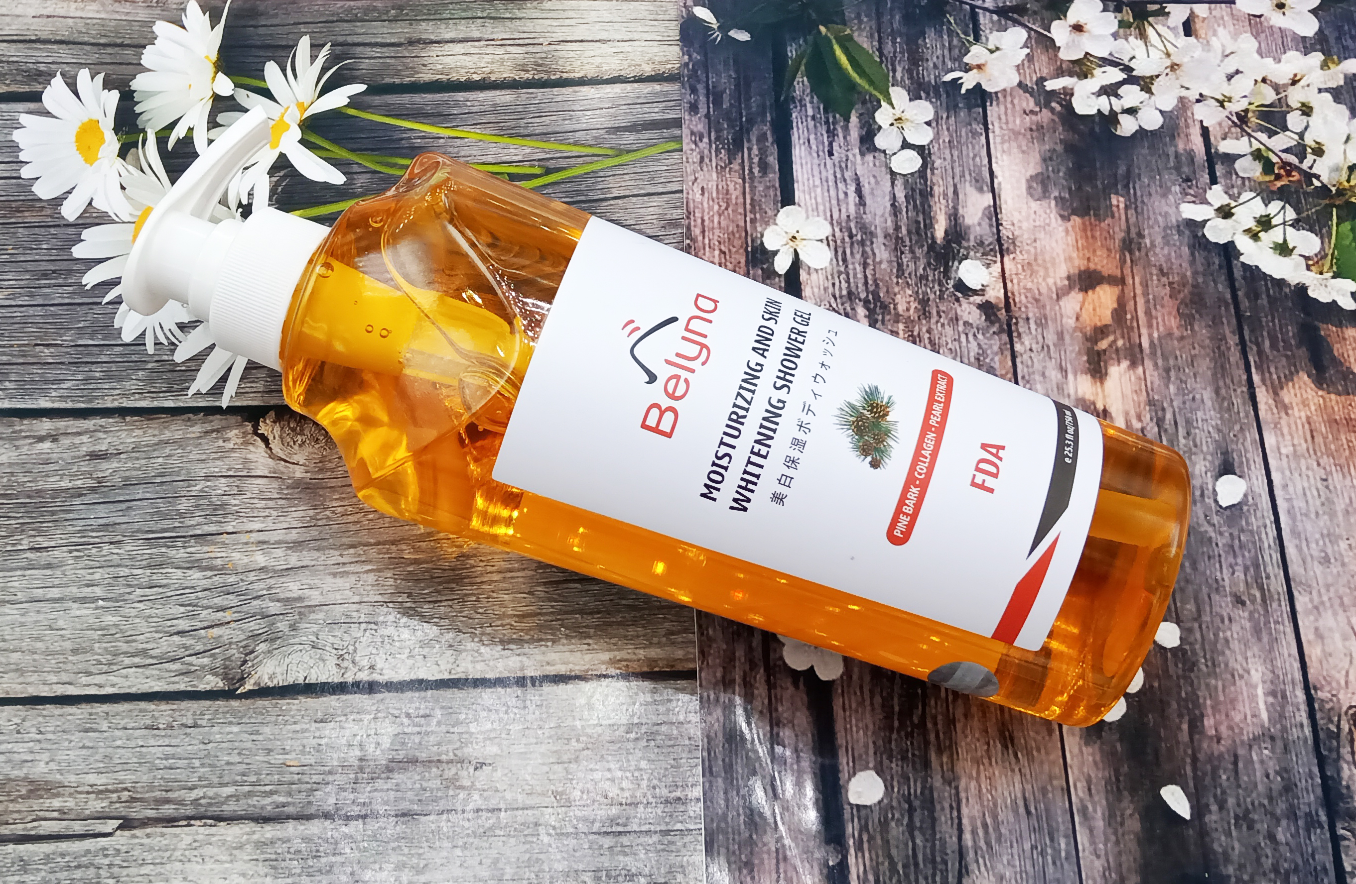 Sữa Tắm Trắng Da Dưỡng Ẩm (750ml) Belyna