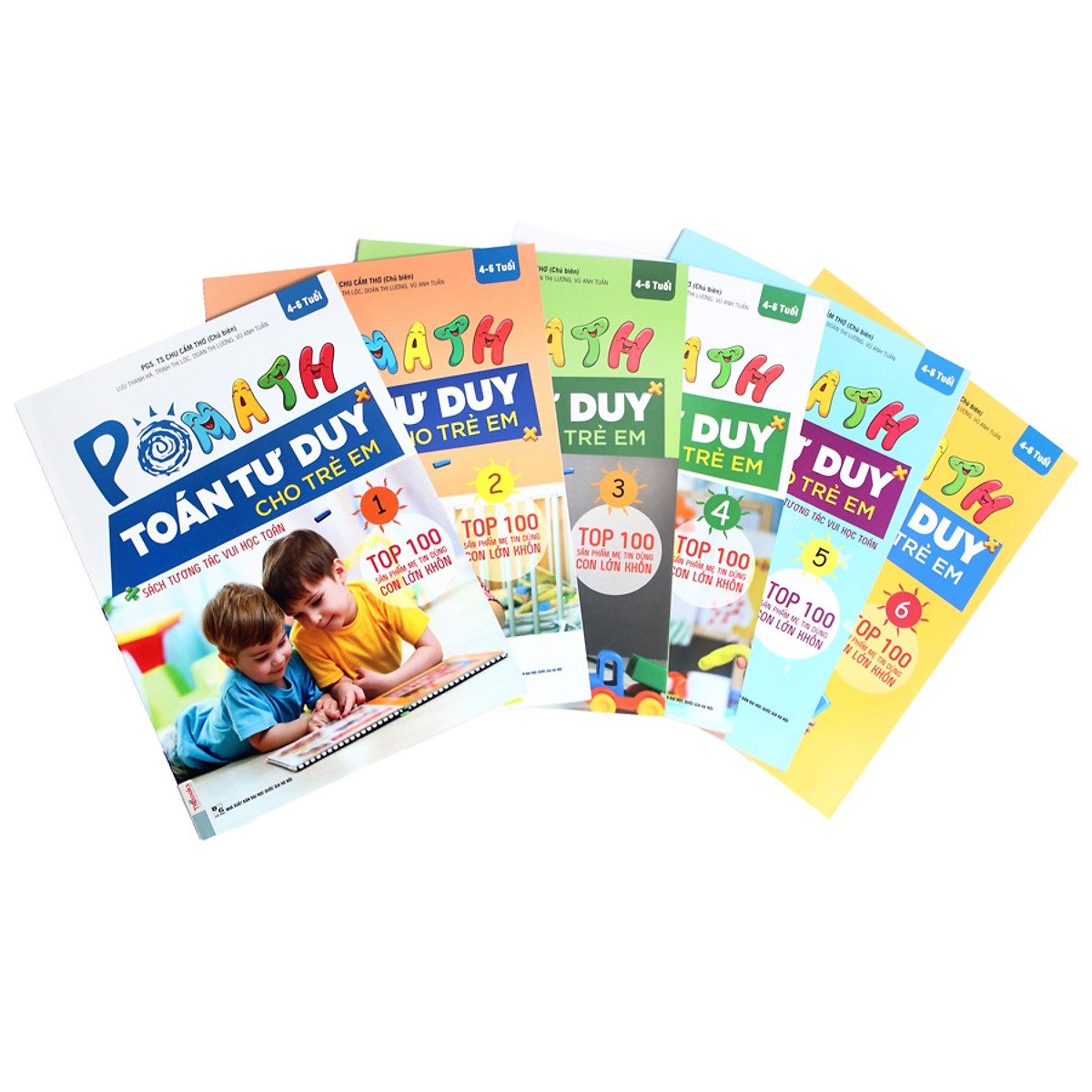 Bộ Sách POMath Toán tư duy Cho Trẻ Em 4 - 6 tuổi