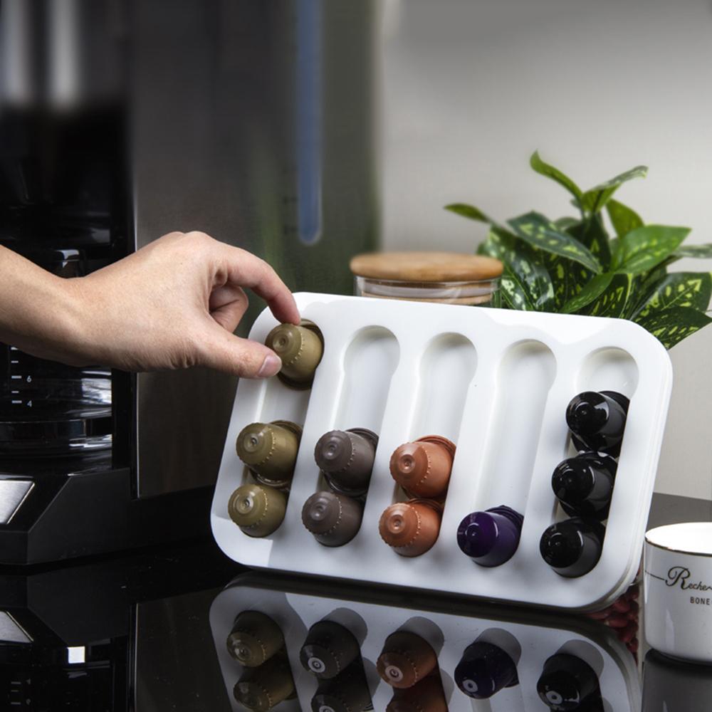 Hộp đựng cà phê Capsule Rack chứa 8 viên, treo tường, lưu trữ cho nhà hàng khách sạn