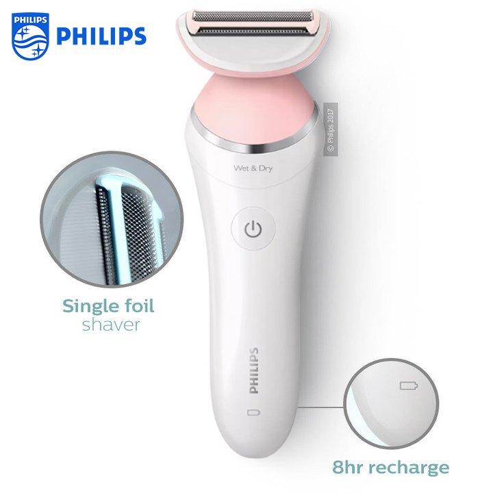 Máy làm sạch lông khô và ướt dùng cho phụ nữ Philips BRL140 - HÀNG NHẬP KHẨU