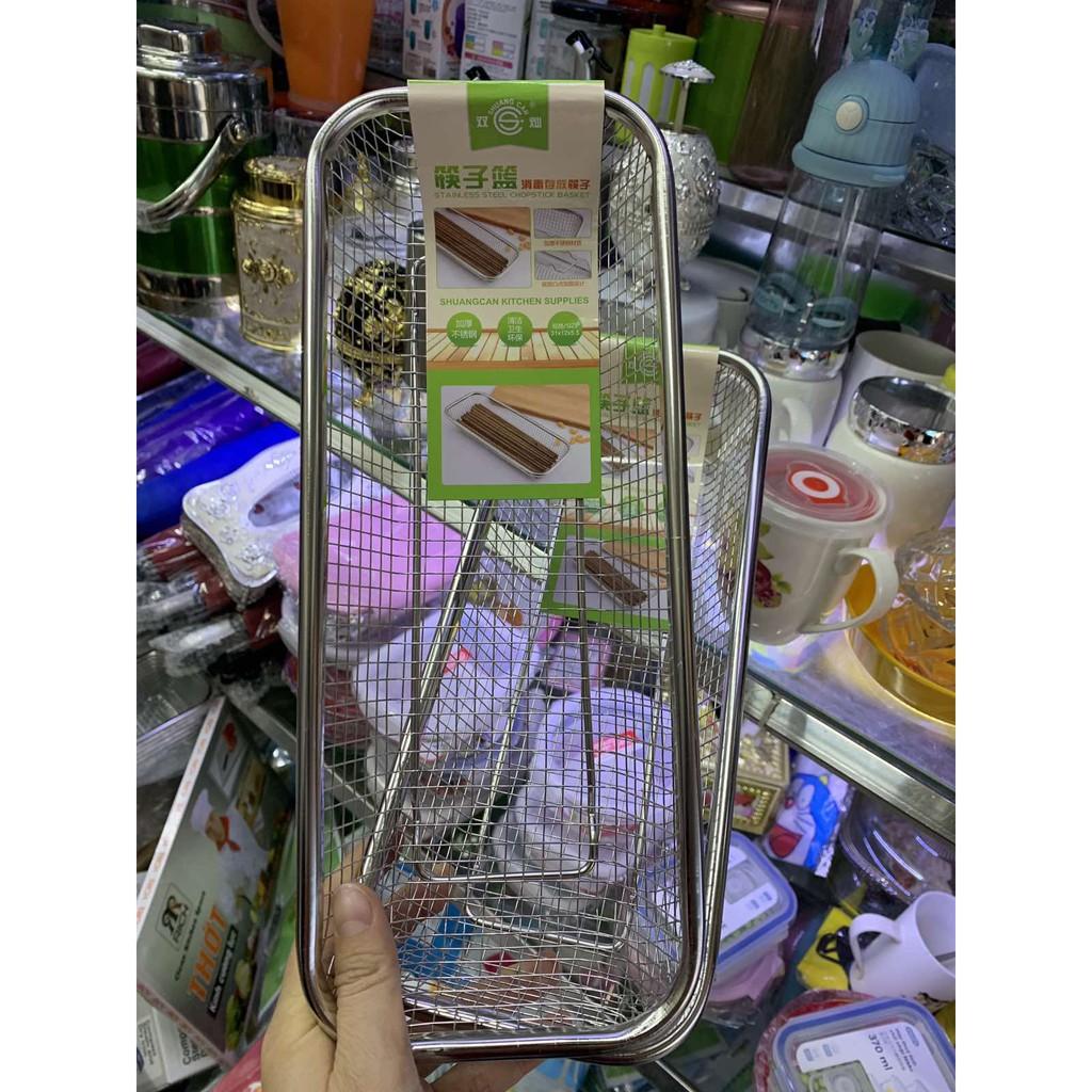 Rổ Inox Hình Chữ Nhật - Không Rỉ Sét