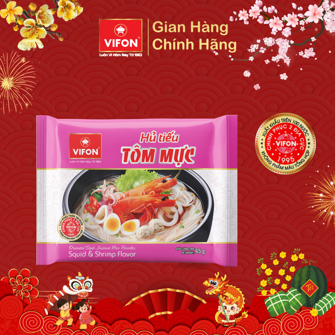 Hủ Tiếu tôm mực VIFON 65gr/gói