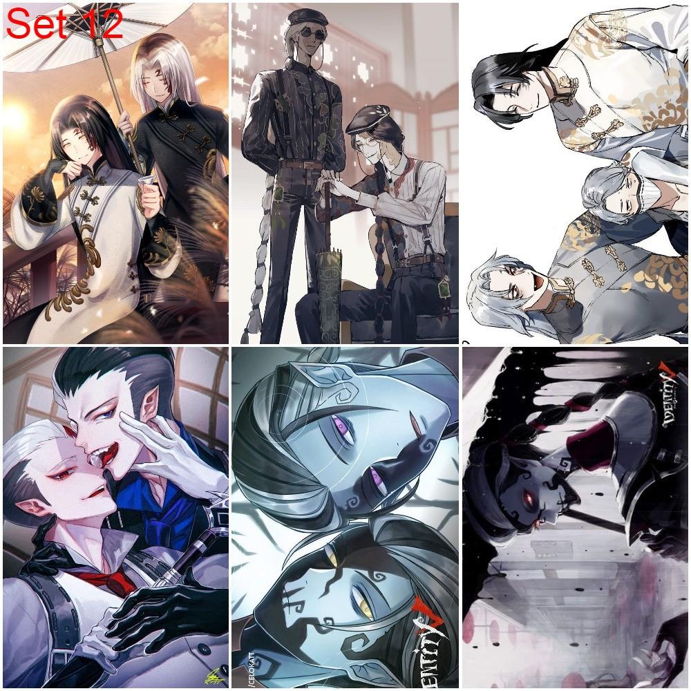 Bộ 6 Áp phích - Poster Identity V - Nhân Cách Thứ 5   - A3,A4,A5