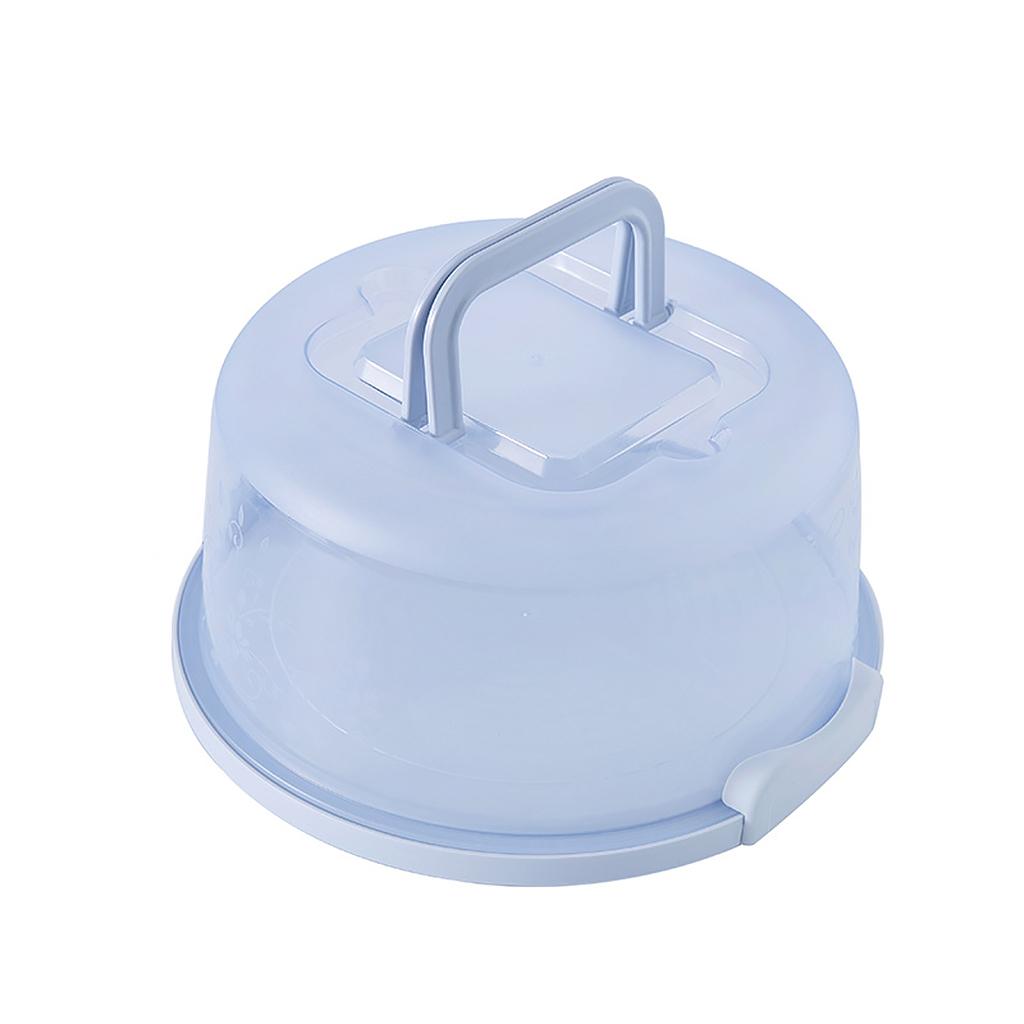 Plastic Cake Box Round Cake Storage Carrier Container Lockable Lid