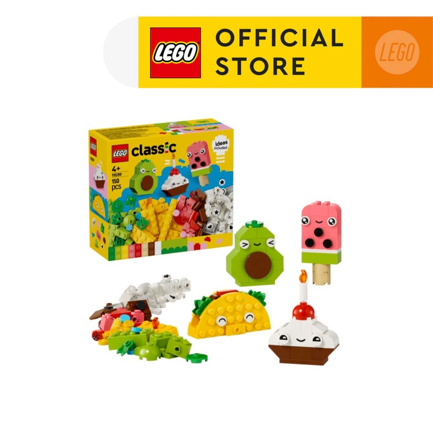LEGO CLASSIC 11039 Đồ Chơi Lắp Ráp Bộ Gạch Chi Tiết Chủ Đề Ẩm Thực (150 chi tiết)