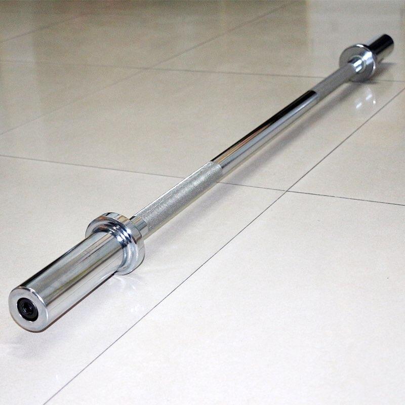 Đòn Tạ Dài 1m5 Inox Phi 50 + Kèm 2 Khóa Tạ Nhựa Cao Cấp