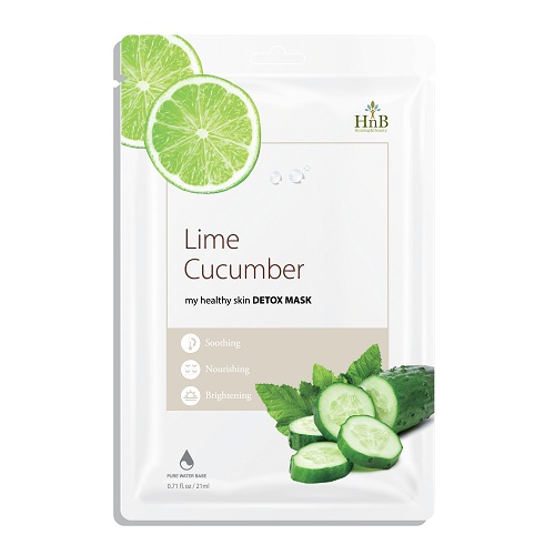 Mặt Nạ Dưỡng Da Cải Thiện Sắc Tố HNB - Chiết Xuất Dưa Leo &amp; Chanh Tươi ( Lime &amp; Cucumber )