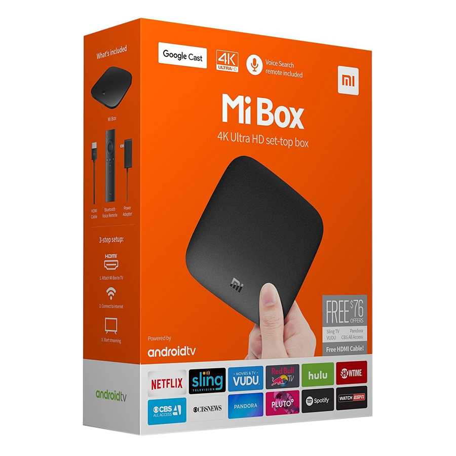 Android Tivi Box Xiaomi Mibox 4K Global Quốc Tế (MDZ-16-AB) - Hàng Chính Hãng