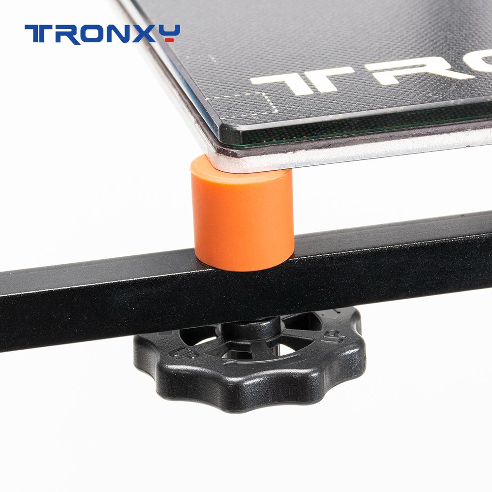 Tronxy M3 Tay Xoắn San Bằng Hạt Silicone Nhiệt Độ Cao Chắc Chắn Không Gian Siêu Tốc Nóng Giường San Bằng Cột 3D Máy In Phần