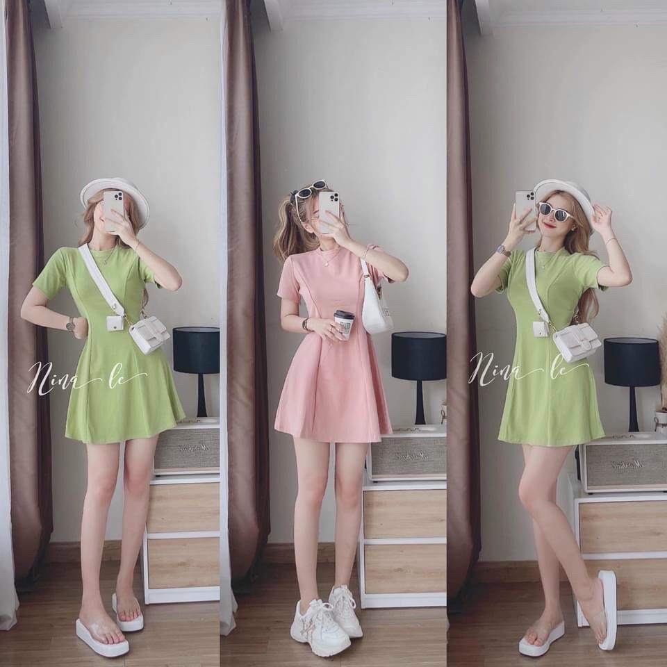Đầm váy nữ body form chuẩn dành cho các nàng đi chơi, dạo phố xinh xắn với hai màu tôn da, tôn dáng