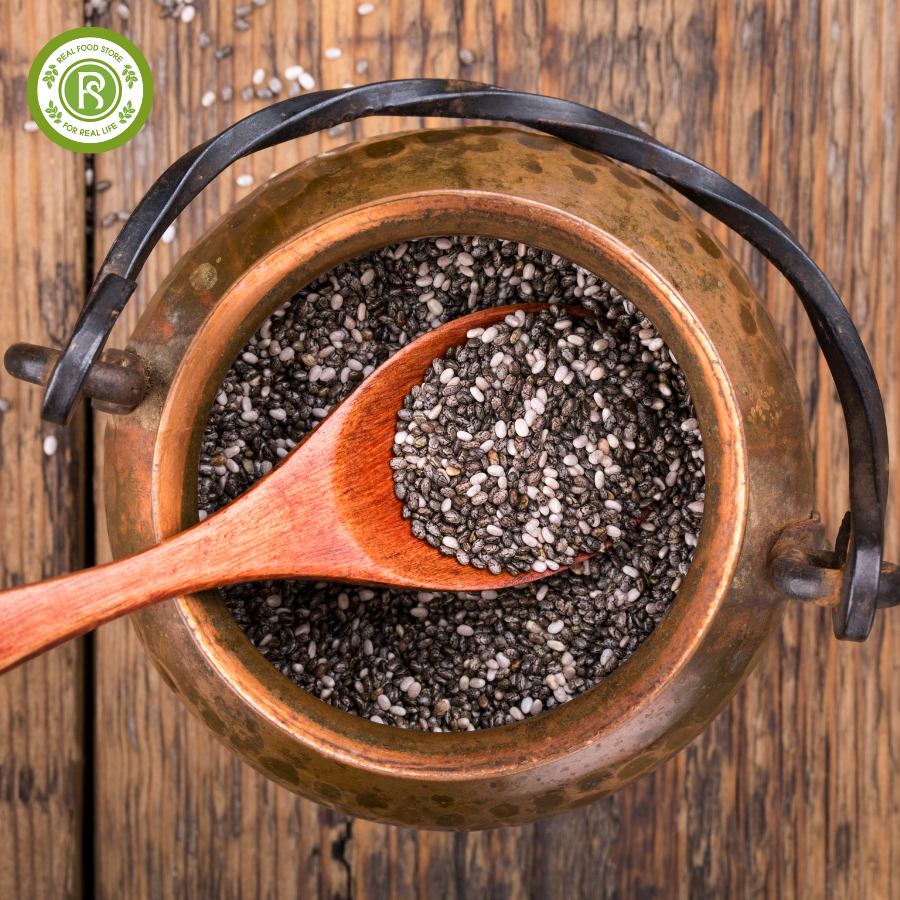 Hạt Chia Đen Real Food (Black Chia Seeds) - 1kg/500g