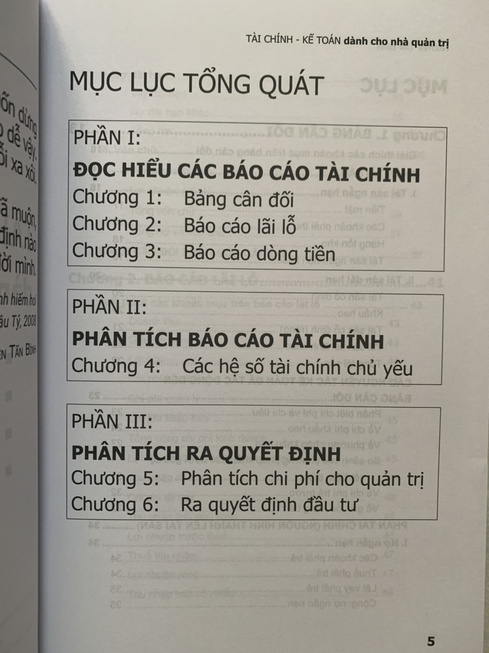 Tài chính kế toán dành cho nhà quản trị