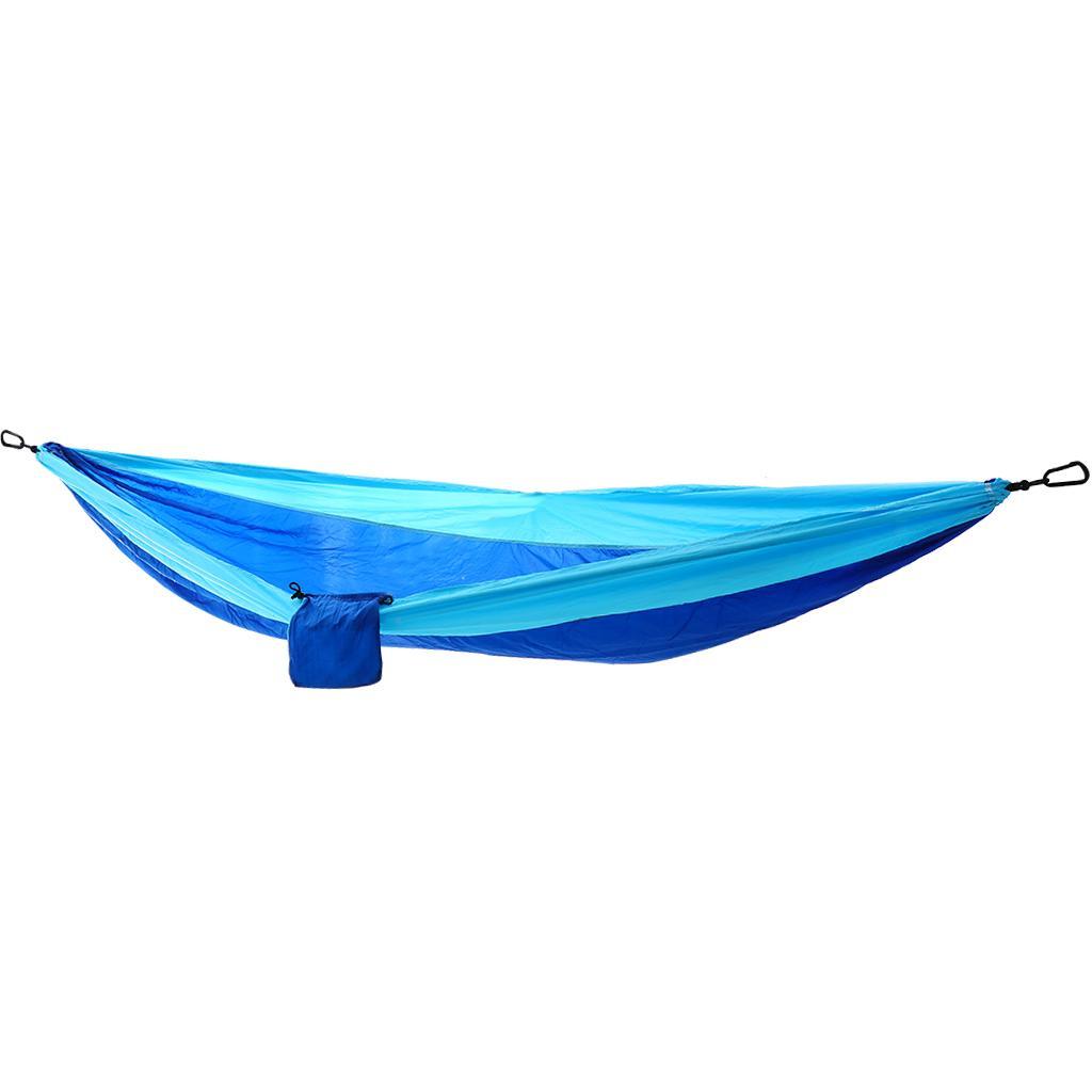 Heavy Duty Double Swing Hammock Foldable Camping Ultralight Sleeping Hanging Bed with Storage Bag