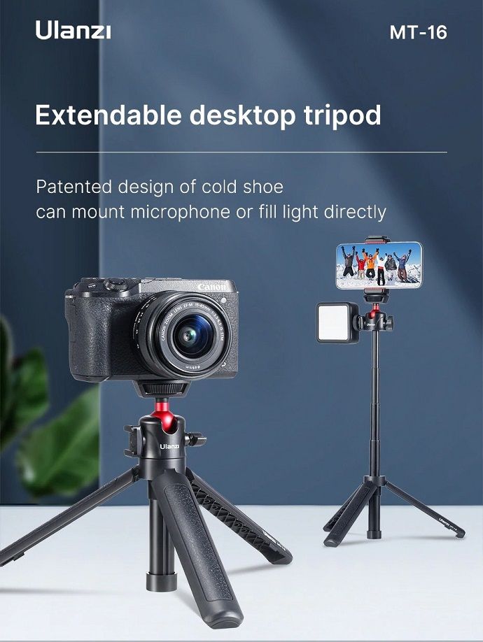 Chân tripod Ulanzi MT-16 cho điện thoại máy ảnh Hàng Chính Hãng