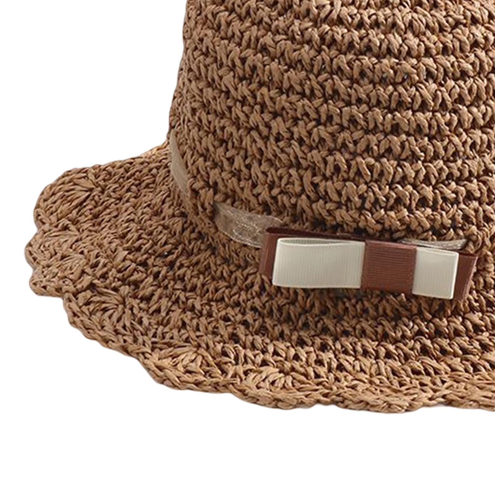 Summer Straw Kids Sun Hat Summer Beach Hat Wide Brim for Vacation