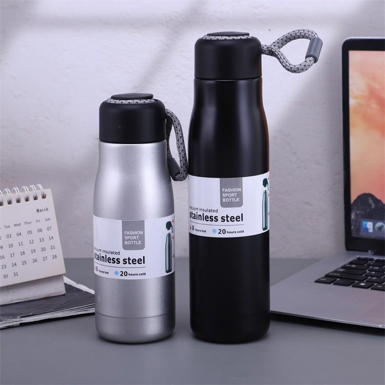 [GDSG233] Bình giữ nhiệt nóng lạnh 500ml, bình đựng nước inox 304, kèm quai xách tiện lợi