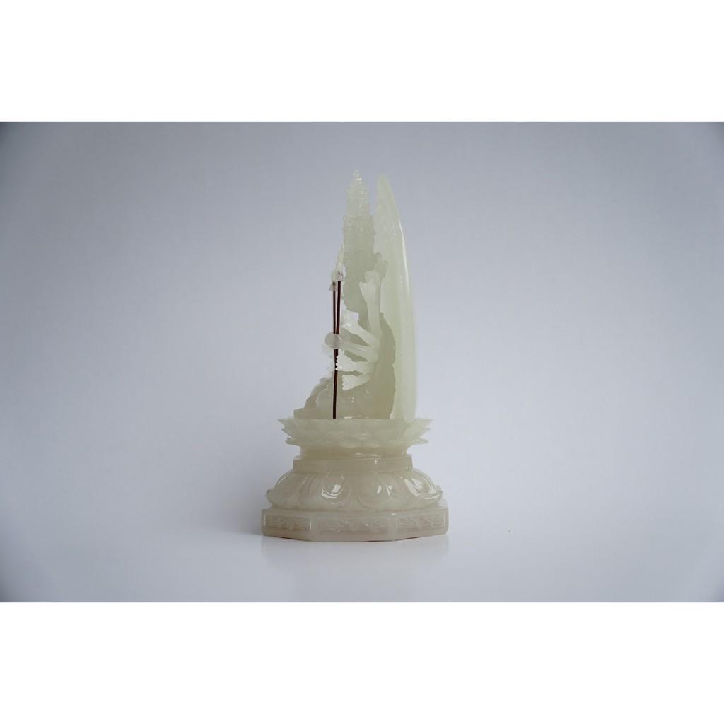 Tượng Phật Thiên Thủ Thiên Nhãn Chuẩn Đề hào quang dạ quang - Cao 16cm