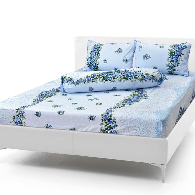Bộ Drap Cotton May Từ Vải Cotton Thắng Lợi mẫu chân biển